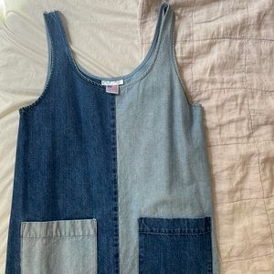 Carleen Denim two-tone Dress